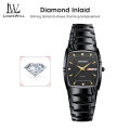 LouisWill Watch For Men Men's Square Watch Diamond Inlaid Double Calendar Watch Waterproof Quartz Watch Steel Band Watch With Calendar Quartz Watch Fashion Men Watches. 