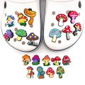 20PCS Mushroom Food Plant Shoe Croc Charms for Clogs Sandals Decoration Shoe Accessories Charms for Friends Gifts.
