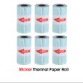 6pcs 57*30mm thermal paper rolls for 58mm POS, Receipt, Mini Thermal Printers - White. 