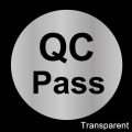 QC pass round sticker 1 inch size 1000 pcs / 1roll.