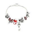 Alien Disney Marvel Movie Peripheral Jewelry Winnie the Pooh Bear The Little Mermaid Moana Stitch Charm Bracelets For Women Girl Gift. 