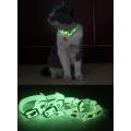 Cat Collar with Belll Night Glow Reflective Cats Collar Kitty Necklace Safety Kitten Neck Ring Breakaway Rubber - Cat Belt - Cat Belt.