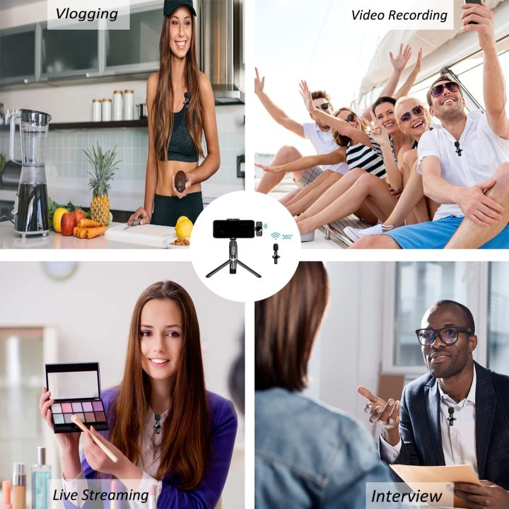 2.4G%20Wireless%20Lavalier%20Microphone%20Noise%20Cancelling%20Audio%20Video%20Recording%20for%20iPhone/iPad/Android/Xiaomi/Samsung%20Live%20Game%20Mic%20-%20Image%204