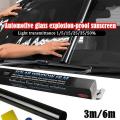 50cmx300cm All Black Glass Sticker Window Shade car Sunscreen Insulating Film Balcony Shade Glass Film Dark Black Car Window Tint Film Glass 1%-50% Roll Summer Car Auto House Windows Glass Tinting Solar Protection HAPPYTIME.
