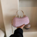 Gold Bag Unique Hand Handle New Fashion Chain 2024 Summer Handbag Banquet Bag One Shoulder Crossbody Outlet.
