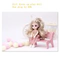 【The road to happiness Store】New BJD Doll 13 Movable Joint 1/12 Makeup Casual Skirt Clothing Doll Accessories Play House Toys for Girls Gift. 