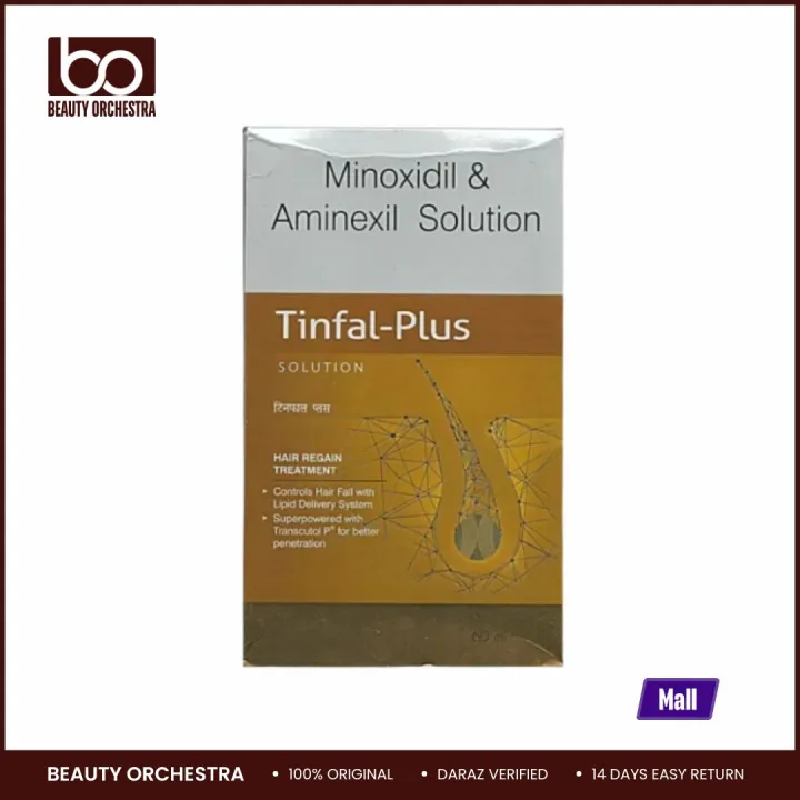 Tinfal Plus Minoxidil & Aminexil Topical Solution - 60ml