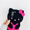 Hello Kitty Cartoon 3D Bow Phone Case For Samsung Galaxy S24 Ultra S23 Plus S22 S21 S20 FE Y2K Anti Fall Soft Silicone Cover.
