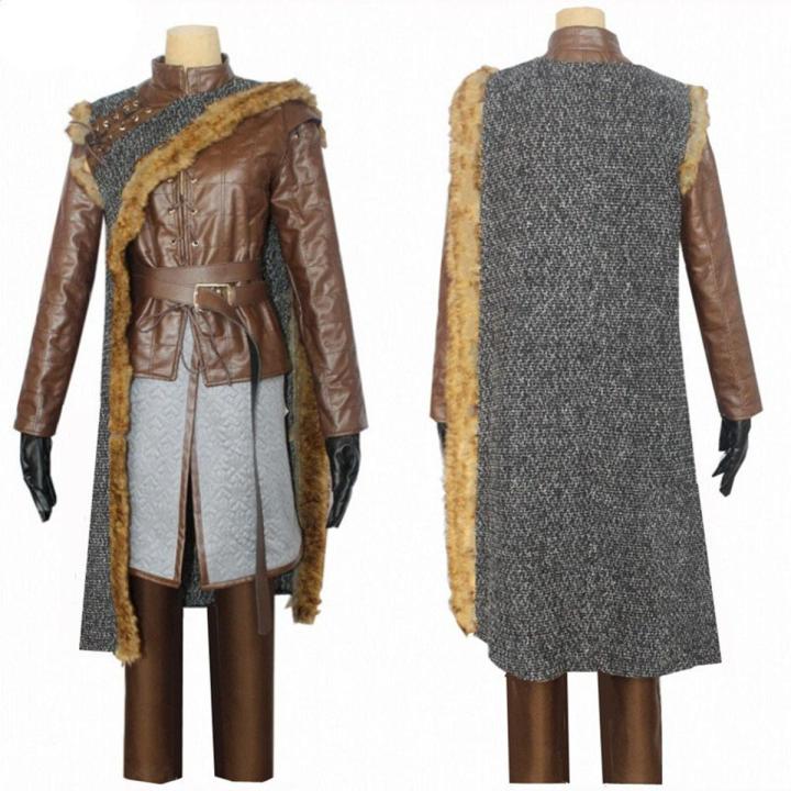 Game Season 8 Cosplay Costumes Halloween Outfit Full Set Fancy Dress Leather Jacket Cloak Top Girls Women Men