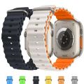 Original Silicone Strap For Apple watch ultra 2 band 49mm 45mm 41mm 44mm 40mm 44 mm Bracelet correa iWatch series 9 8 se 3 bands. 