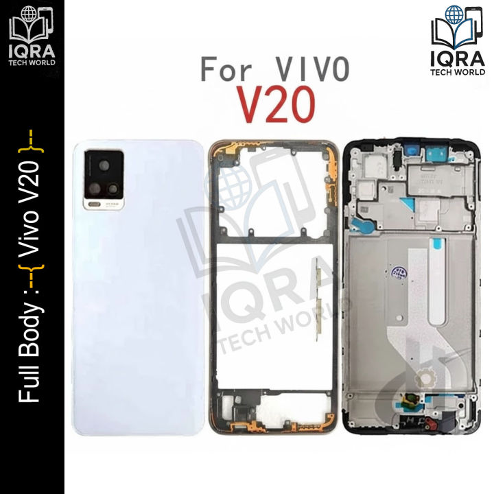 Vivo v20 4g Full Body Housing / Middle Frame Chassis with Back Panel