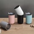 Stainless Steel Thermos Coffee Cup Mug with Lid Simple Insulated Coffee Mug Thermal Bottle Heat-resistant Thermos Mug Drinkware. 