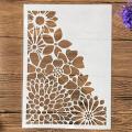Stencil for Wall & Fashion Painting Template 10in by 8in..