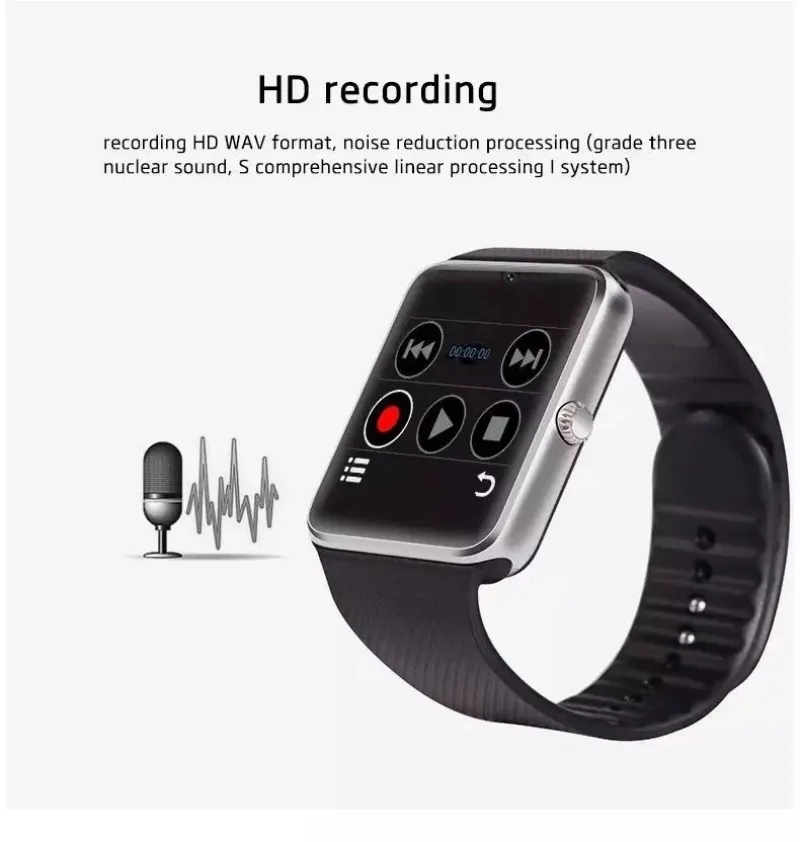 GT08 smart watch bluetooth card call sports pedometer smart phone