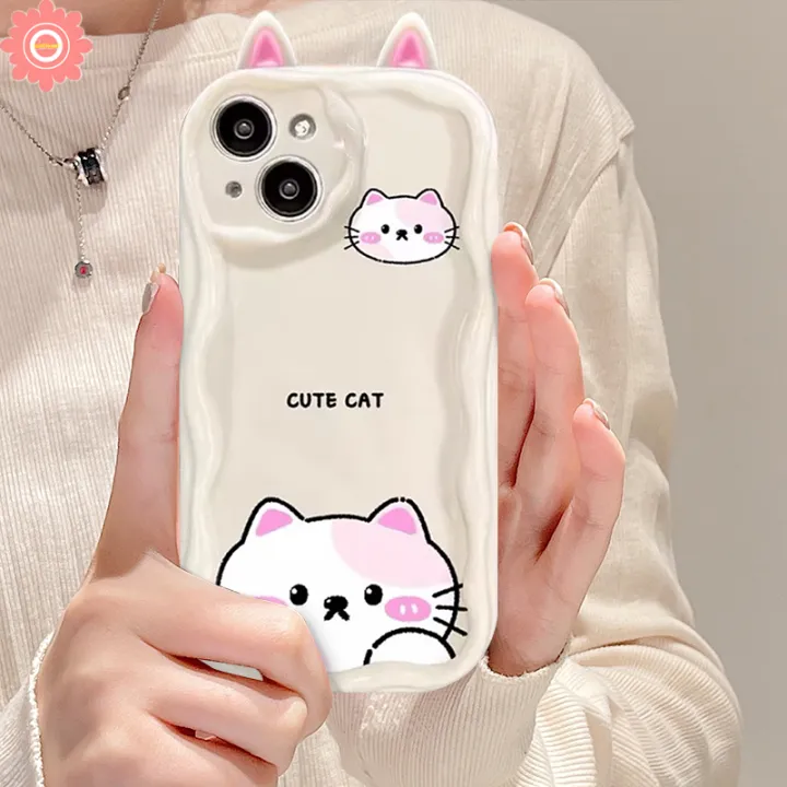 Sweet%20Cute%20Cartoon%203D%20Doll%20Cat%20Bear%20Frog%20Phone%20Case%20Compatible%20for%20IPhone%207Plus%20XR%2013%2015%2011%2014%2012%20Pro%20Max%208%206%207%206S%20Plus%20X%20XS%20MAX%20SE%202020%20Lovely%20Animals%20Wavy%20Curved%20Edge%20Couples%20Soft%20Cover%20-%20Image%202