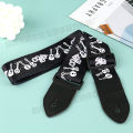Acoustic guitar strap 41 inch electric guitar folk style cotton woven heat transfer classic crossbody shoulder strap. 