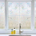 QI 1 Roll Of Pvc Privacy Glass Sticker Window Shading Film Translucent Removable For Household Bathroom.