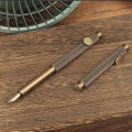 Creative Retro Brass Metal Mini Pocket Portable Short Fountain Pen Business Multi-functional Tools Pen Gift Stationery Supplies Shapewear.