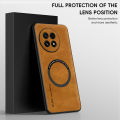 lthmy for OnePlus 13R 5G Phone Case Luxury Leather TPU PC Shockproof Magnetic Wireless Charging Back Cover.