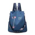 School Backpack National Style Floral Embroidery School Bag stylish Girls backpack anti-theft Oxford cloth shoulder cross-body bag.