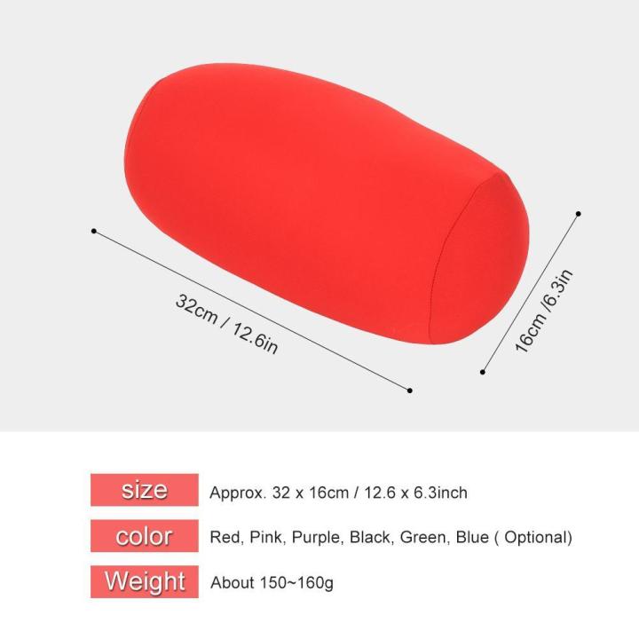 Micro%20Mini%20Microbead%20Back%20Cushion%20Roll%20Throw%20Pillow%20Travel%20Home%20Sleep%20Neck%20Support%20Comfortable%20-%20Image%203