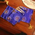 30x160/180/210/240cm neo-classical Chinese style brocade satin jacquard table runner living room tablecloth bed runner. 