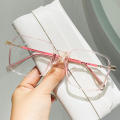 Retro Big Frame Anti-blue Light Glasses Eyewear Unisex Lightweight Square Frame Blue Light Blocking Glasses Transparent Square Transparent Glasses for for Men Women Lenses Comfort.