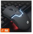 HP M100 USB Wired Gaming Optical Mouse with LED Backlight And Adjustable 1000/1600 DPI Settings, 3 Buttons For Gaming Gamers.