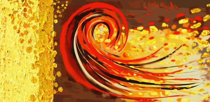 CNVS-734%20%2048%E2%80%B3%20inch%20x%2036%E2%80%B3%20%20Modern%20Abstract%20Art%20On%20Canvas%20Red%20And%20Gold%20-%20Image%203