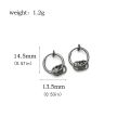 Anime Tokyo Revengers Chifuyu Matsuno Cosplay Earrings Black Silver Gold Color Hoop Earrings Ear Clip For Women Men Jewelry. 