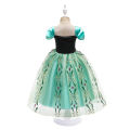 Anna Dresses Children Princess Dress Girl Cosplay Costume Kids Summer Clothes Halloween Birthday Carnival Robe Party Disguise.
