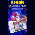 Portable Pocket Game Player XF40H Retro Handheld Game Console 4.0" IPS Screen 128G WiFi Linux RGB Support 3D Joystick D.