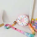 Internet famous donut small cute cartoon children's zero wallet, silicone shoulder bag, Instagram trend.