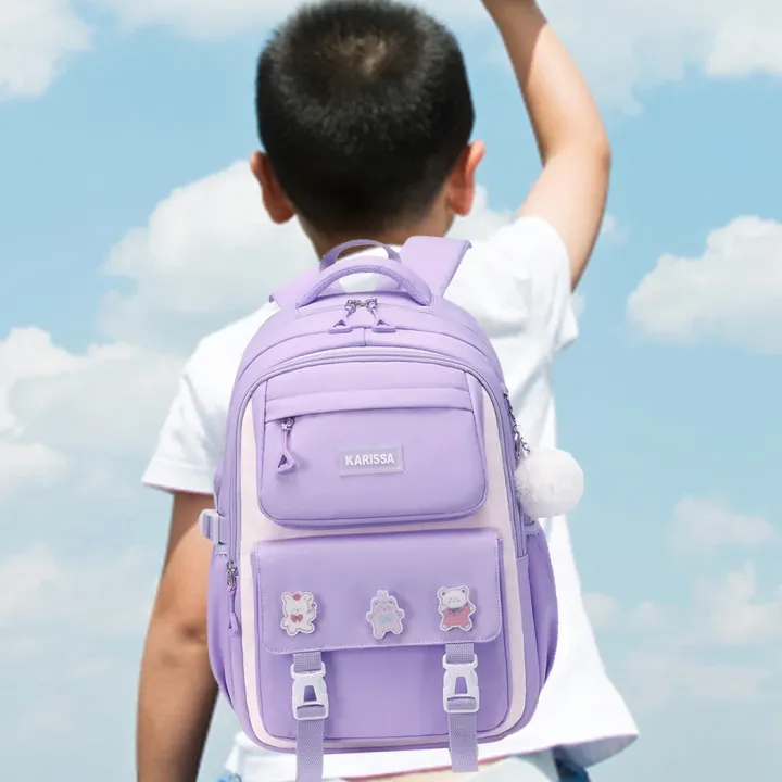 Kids%20Backpack%20Children%20School%20Bags%20Waterproof%20Primary%20Schoolbag%20Book%20Bag%20(purple)%20-%20Image%203