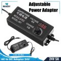 ZY-001 Adjustable DC 24V 3A Power Adapter with LED Voltmeter 775 Motor Power Supply Universal AC 100-220V to DC 3v 12V 24V 9v 24V Ad.