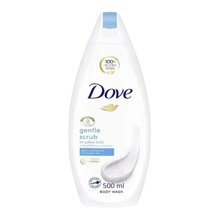 International NETHERLANDS product Skin care Dove Gentle Scrub shower gel body wash used for male/ female - 500 ml