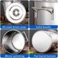 Stainless Steel Stockpot Heavy Duty Multipurpose Large Soup Pot Deep Cooking Pot for Commercial 30cm. 