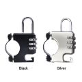 Universal Handlebar Fixed Anti-theft E-Bike Motorcycle Scooter Electric Bicycle Security Helmet Password Lock Cycling Supplies. 