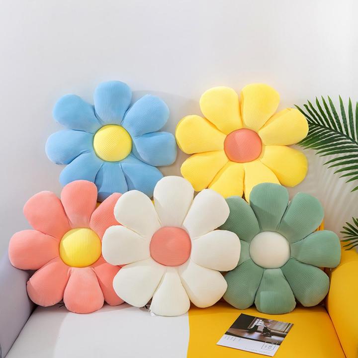 Flower pillow sofa cushion bedside office chair pillow plush activity sun flower cushion