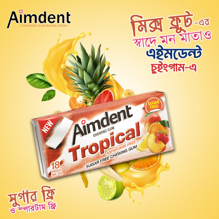 Aimdent Chewing Gum Topical 18Pcs