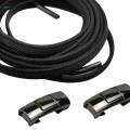 No Need Tie Shoe Laces Adults Sneakers Stretch Tie of Less Shoe Laces for Backpacking Black Lace Black. 