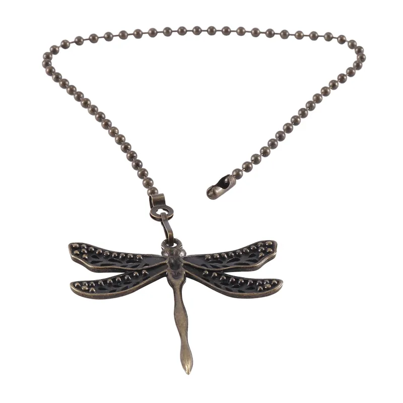 Elegant Ceiling Fan Pull Chain Extensions – 2-Pack With Dragonfly & Butterfly Designs For Retro Decor