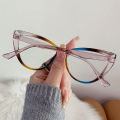Fashion Retro Women Sunglasses Cat Eye Photochromic Anti Radiation Eyeglasses for Women and Men Plastic Frame Glasses. 