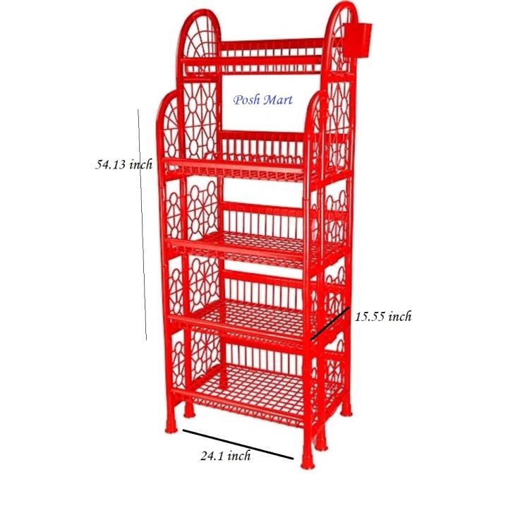 Kitchen Rack 5 Step Heavy- RFL- Red | Daraz.com.bd