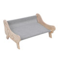 Elevated cat beds cat sofa bed cat lounger bed cat bed chair cat Couch Bed Removable and Washable Cotton Linen Pet Sofa Cat Furniture for Indoor Cat Kitty. 