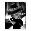 Modern Fashion Aesthetic Wall Art Black and White Paris Woman Quotes HD Canvas Poster Prints Home Bedroom Living Room Decor.