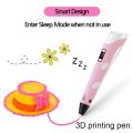 Pix 3D Art Printing Printer Pen-3D Pen Automatic Feeding 3 Piece color Filament Refill -5 V Mini 3D Printer Machine, attractive gifts for kids.
