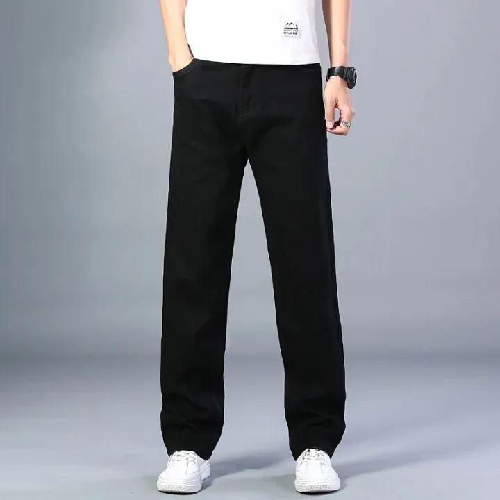 6%20Colors%20Spring%20Summer%20Men's%20Thin%20Straight-leg%20Loose%20Jeans%20Classic%20Style%20Advanced%20Stretch%20Baggy%20Pants%20Male%20Plus%20Size%2040%2042%2044%20-%20Image%207