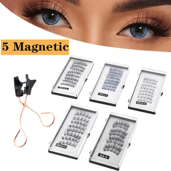 2%20Pairs%203D%20Natural%20Magnetic%20Eyelashes%20,With%205%20Magnetic%20Lashes%20Handmade%20Reusable%20Magnetic%20False%20Eyelashes%20Support%20Drop%20Shipping%20-%20Image%202