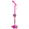 Kids Microphone With Light Stand Toy, black. 
